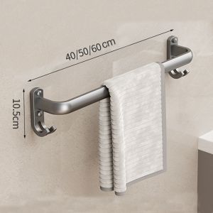 Bathroom Towel Rack Toilet Towels Hanger Shower Rack Bathroom Organizer Holder Wall Mounted No Drill Penyidai Tuala