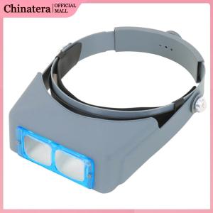 headworn พกพา Loupe 1.5x 2x 2.5x 3.5x เครื่องขยายแสงไฟส่องสว่างแบบปรับน้ำหนักเบาสำหรับการอ่านเครื่องอัญมณีนาฬิกาอุปกรณ์ซ่อมแซม