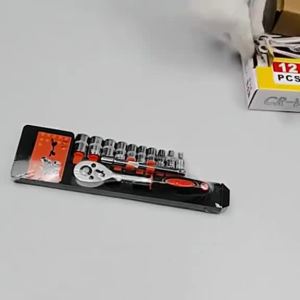 12PCS Drive Ratchet Wrench 1/2 inch Socket Kits Mechanic Spanner Car Repair Tool Set