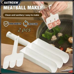 2 PCS Meatball Maker Set Fried Fish Meat Making Balls Mold Spoon Meat Tools Kitchen Gadgets Cooking Accessories Aatroxw