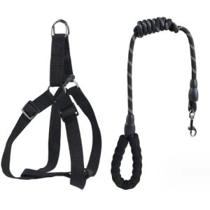 Bộ dây dắt Chó có phản quang kèm yếm ngực bằng chất liệu vải nylon (mẫu mới) - Hara Pet Store