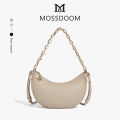 MOSSDOOM Tas Selempang Wanita Carina Bag Tas Bahu Bulan Sabit Modis. 
