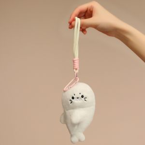 New Seals Plush Pendant Cute Cartoon Baby Seal Doll Key Chain Backpack Pendant Couple Gifts
