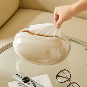 [SG] Magnetic Tissue Box Luxury Desktop Paper Holder Cream/Grayish White/Black Napkin Storage Box for Living Room Bathroom