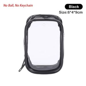 BENNETTGC 1Pcs Doll Displayer Doll Outgoing Bag Transparent Dustproof Keychain Wallet Pendant Durable with Ring Plush Ball Cable Organizer Box for Boys Girls