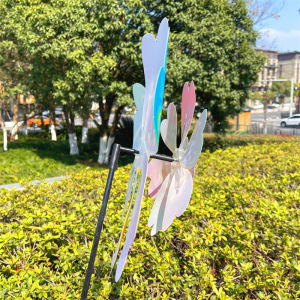 YAFEN 1Pc Sunflower/Butterfly Windmill Pinwheel Colorful Sequins Windmill