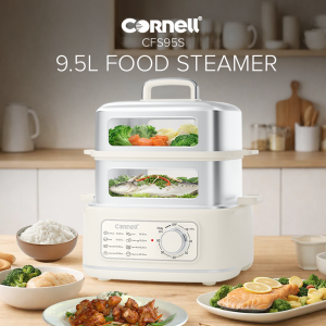 Cornell 9.5L 2 Tier Stainless Steel Food Steamer