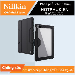 Bao da chống sốc cho iPad 10.2 2019 / 2020 / 2021 / iPad Gen 8 hiệu Nillkin Bumper Pro có ngăn đựng bút chống va đập - Phân phối bởi Hotphukien