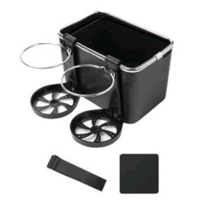 Box Storage Mobil Multifungsi/ Tempat Kotak Penyimpanan Botol Minum Tissue Mobil Serbaguna Dengan 2 Cup Holder/Tempat Tissue Mobil Multifungsi