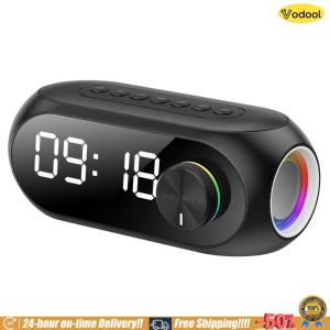 [VOS] Wireless RGB BT Speaker 1200mAh Radio FM Music Player Rechargeable Desktop Small BT Speaker for Party Outdoor Travel
