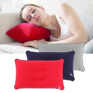 Bantal Angin Tiup Portable Pillow Travelling Pengganjal Kepala Leher Perlengkapan Tidur Mendaki