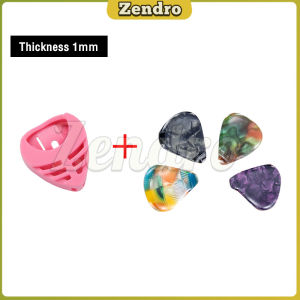 ZEO 0.5mm 1mm Guitar Pick Colorful Picks For Bass Electric & Acoustic Guitars