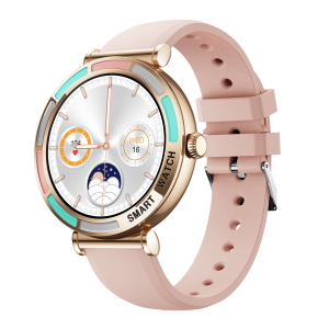 Aolon Lily R3 สมาร์ทวอทช์ผู้หญิงสไตล์ธุรกิจหรูหรา หน้าจอ IPS ความละเอียดสูง ตรวจวัดอัตราการเต้นหัวใจและออกซิเจนในเลือด บันทึกการนอนหลับ โทรศัพท์ผ่านบลูทูธ โหมดกีฬา 100+ แบบ แจ้งเตือนรอบเดือน หน้าปัดและวอลเปเปอร์แบบกำหนดเอง แบตเตอรี่ใช้งานยาวนาน สมาร์ทวอทช