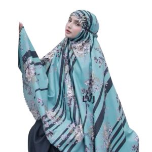 Mukena Dewasa Katun Motif 2in1 Lasercut AZURA Series PMC