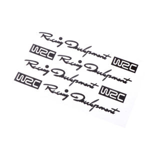 PERNEAKY Không thấm nước Cắt đề can Kiểu dáng xe hơi Dán Vinyl Decal tay nắm cửa ô tô Dán xe Thiết kế hai màu WRC World Racing