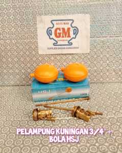 Pelampung Kuningan 0.75 inch + Bola HSJ 3/4