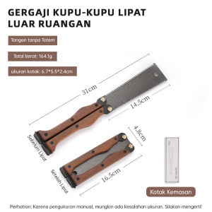 Mountpeak Berkemah di Luar Ruangan Gergaji Lipat gergaji saku Portabel Folding Wood Hand Saw