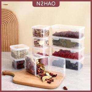 N2HAO  Tủ Lạnh Lưu Trữ Hộp Gia Vị Sub-Gói Sao Hồi Quế Khô Ớt Chia Container Kín Hộp Tươi Với Nắp Công Cụ Nhà Bếp