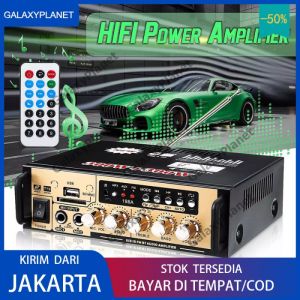 (Dikirim Dari Jakarta) Power Amplifier Wireless Bluetooth Fleco BT-198A 300W+300W Power Amplifier Wireless Audio Stereo 2 Channel Bluetooth AMP FM USB SD / Karaoke Fleco BT-198A Amplifier Mobil