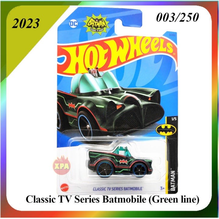 Hot Wheels 2023 Batman Classic TV Series Batmobile Tooned Green Loose Opened