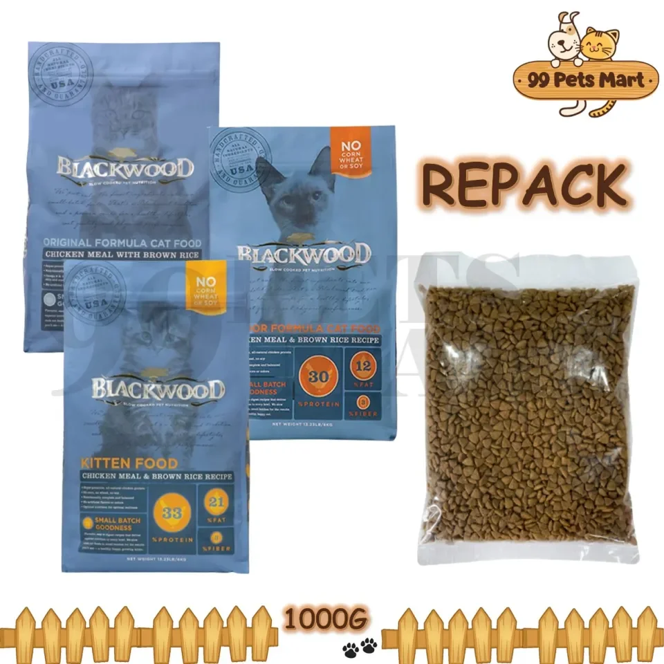 REPACK Blackwood Cat Dry Food 1000G 1KG Original Indoor