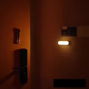 Night Lights Wireless LED Motion Sensor Lamp USB Rechargeable Magnetic For Kitchen Closet Wardrobe Stairs Lighting