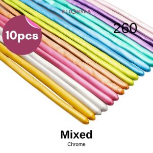 [10pcs] Chrome Long Balloon Latex Metallic Magic Shape Modelling Bouquet Clown Twist Animal Flower 260Q Belon Panjang