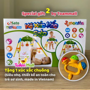 Kệ Xúc Xắc tập ngồi tập đứng tự nhiên - Kệ chữ A cho bé từ 3 tháng tuổi hàng Việt Nam