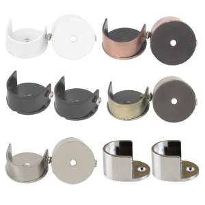 Khung hỗ trợ Thanh treo rèm hợp kim cho thanh 28mm phù hợp với kim loại và thanh gắn tường 2 cái/bộ