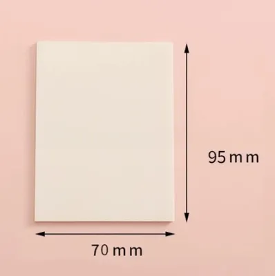 1/4booklet 50Page Transparent Sticky Notes Waterproof & Clear Sticky Note Pad Stationery School Office Supplies