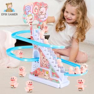 【Hàng mới】 Vịt đồ chơi học tập tương tác leo cầu thang Đồ chơi điện Màu sáng cho trẻ mới biết đi chơi giáo dục & vui chơi