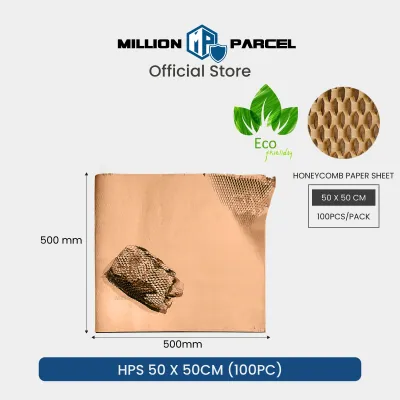 MillionParcel Honeycomb Paper Ready Size | Honeycomb Wrap | Gift Wrapping Paper | Packing Paper | Kraft Bubble Sheet