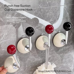Hook Up Bathroom Organizer Suction Cup Hooks Leather Hair Accessories