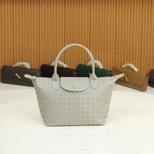 Elegant and High-End Dragon Xiang Handbag for Women Fashionable Hand-Woven Solid Color Can Be Worn on One Shoulder or Crossbody