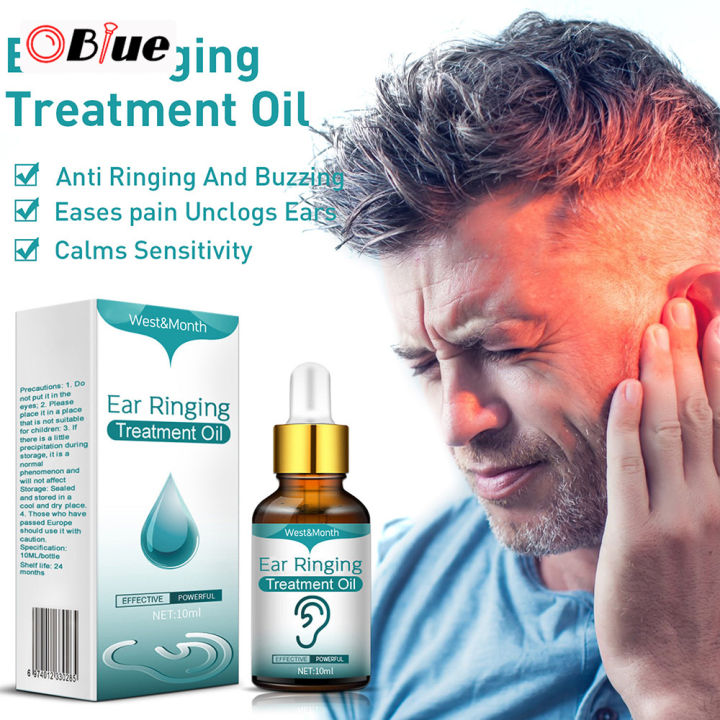 OBlue Ear Ringing Eases Pain Uncloges Ears Anti Hearing Loss 10ml Ear Drops  for Ear Infection Herbal Ear Ringing Remedy Drops Relieves Ear Aches Help 