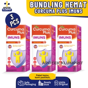 Bundling 3 Pcs Curcuma Plus Imuns Lebih Hemat Memelihara Daya Tahan Tubuh Dan Memperbaiki Nafsu Makan Pada Masa Pertumbuhan Anak