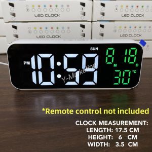 15-inch LARGE Digital Alarm Clock with Remote Control Can TIMER & COUNTDOWN (BlackFRAME/ Orange Light)