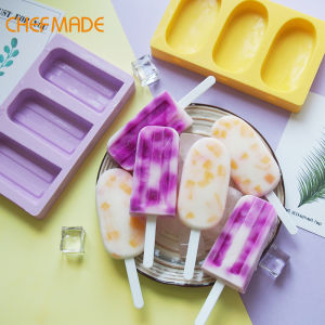 CHEFMADE Fruit Series Ice Lolly Moulds Silicone DIY Frozen Ice Cream Mould with Dust Cover BPA Free WK9440/WK9441/WK9442/WK9443