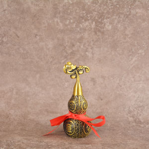 Copper Gourds Auspicious Hulu Home Office Fengshui Ornament Entrance Decoration