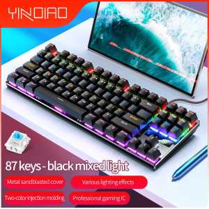 COD YINDIAO Mechanical Keyboard Gaming Wired USB RGB Blue Switch  ZK 3 / alat gaming keyboard hp wireles neotech bloody razer corsair sades dareu / alat komputer leptop terbaik terlaris serbaguna