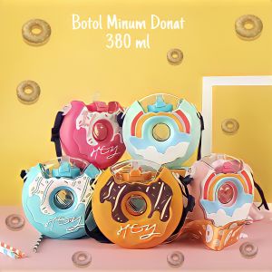 ( BISA COD ) PROMO BOTOL MINUM VIRAL DONAT 380ml / BOTOL MINUM ANAK BENTUK DONAT / BOTOL AIR MINUM ANAK MODEL DONAT / BOTOL MINUM DONAT LUCU / BOTOL AIR MINUM PORTABLE / BOTOL MINUM DENGAN TALI / BOTOL MINUM ANAK BPA FREE / BOTOL MINUM DONUT
