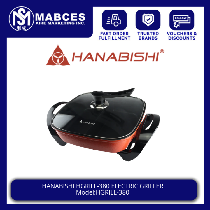 Hanabishi HGRILL-380 Electric Griller | Lazada PH