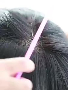 20-50cm-14*16/15*17/16*18 Full Silk Base 100% Human Hair Piece Natural Color Hair Topper Hair Replacement Cover White Hair Breathable And Lightweight Wig Increase Hair Volume For Woman