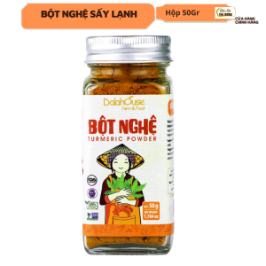 Bột nghệ sấy lạnh Dalahouse 50gr -  Nghệ nếp đỏ sấy lạnh nghiền mịn Thơm cay đậm vị