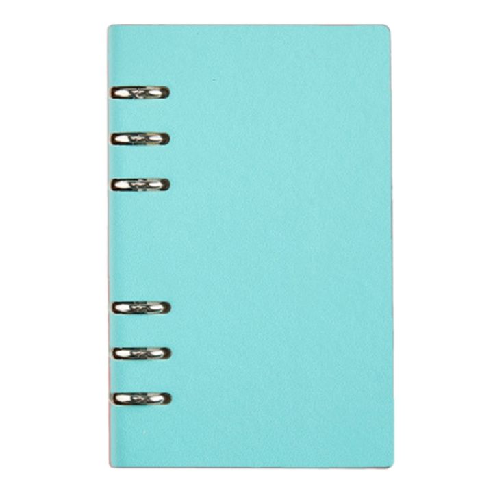 A6 Loose-Leaf Notebook PU Leather Binder Cover Refill Notepad Personal ...