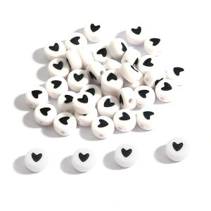 100pcs 4*7mm Acrylic English Alphabet Spacer Beads White Oval Shape Alphabet Beads For DIY Bracelet Necklace Jewelry Making Accessories