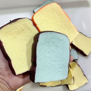 GOOD STUFF Hand Relax Toast Crunchy Squishy Shapable Crispy Sound Blocks Filled Squishy Boys Girls Pinch Crispy Toast Bread Kids Adults