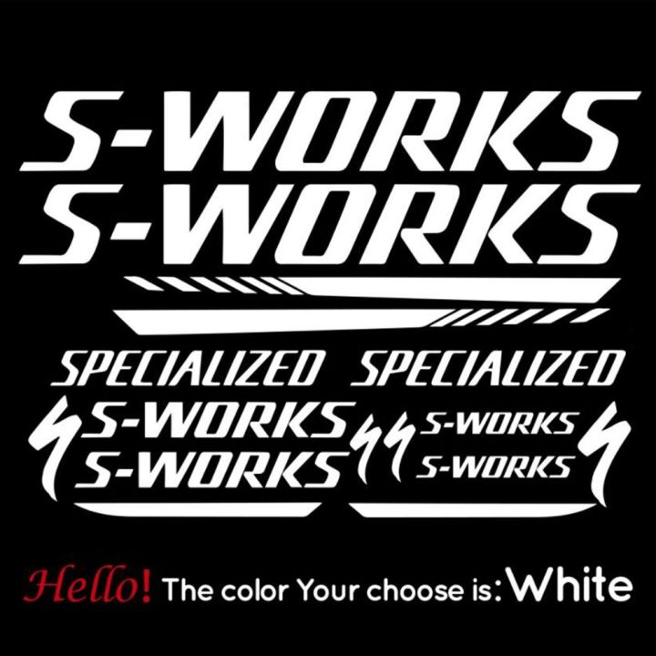 SPECIALIZED S-WORKS MTB Decal Road Bike Decor Self Adhesive Sticker ...