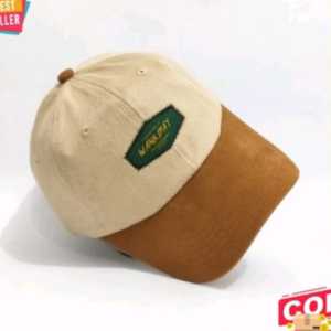 Topi baseball cap combinasi dua warna no brend casual topi berbahan denim kualitas tinggi cod topi pria wanita