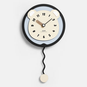Minimalist Nordic Series Swing Wall Clock Art Hot Sale Vintage Clock Home Living Room Simple Balloon and Fashion Retro Creative Decorations 36*65cm